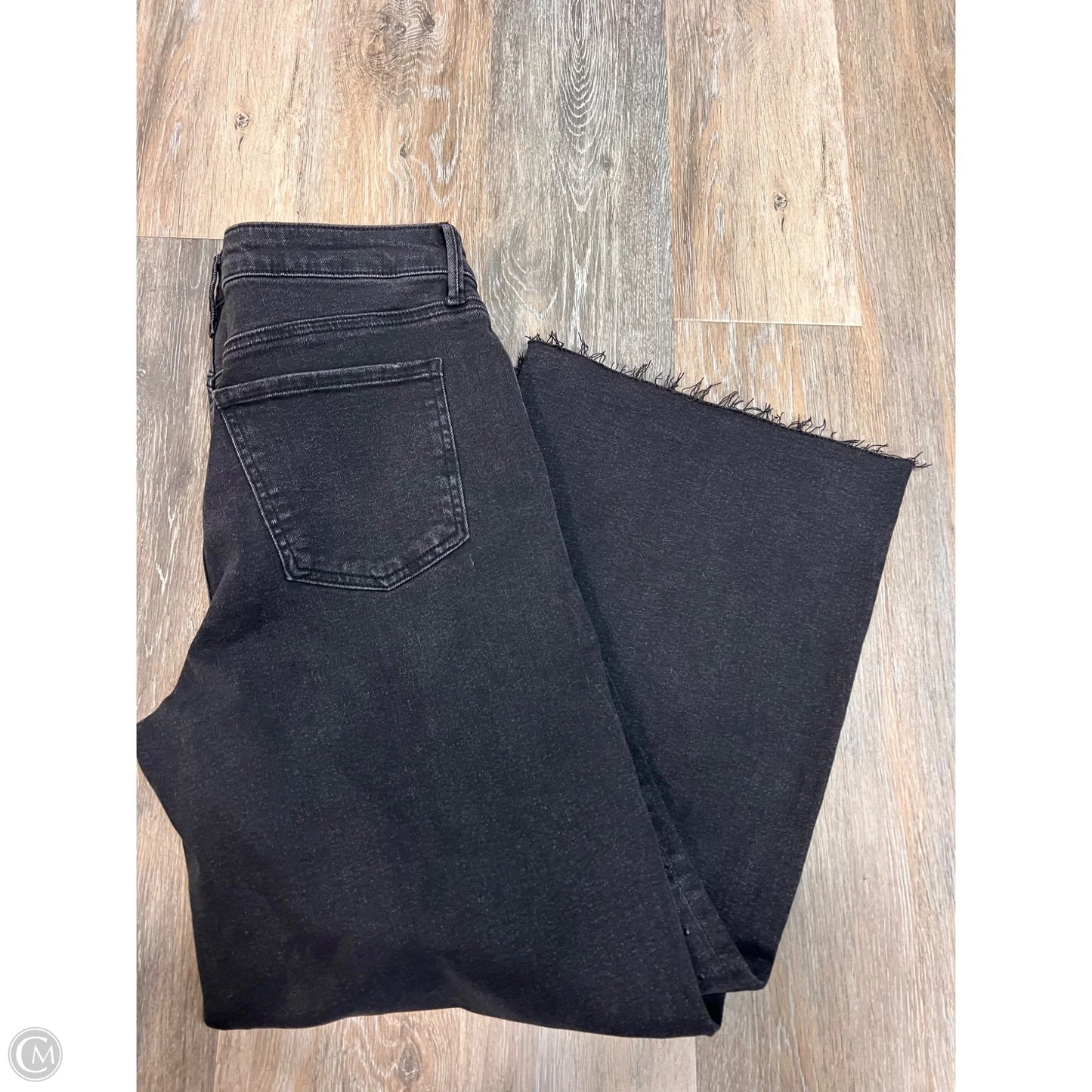 Jeans Wide Leg By Kut In Black Denim, Size: 10