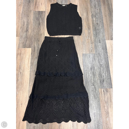 Skirt Set 2pc By Solitaire In Black, Size: M