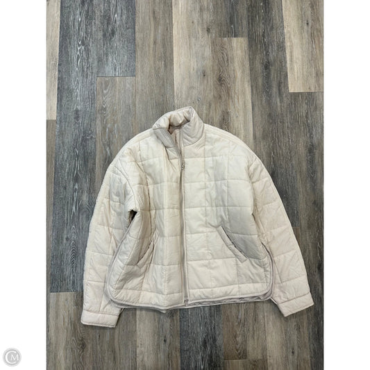 Jacket Puffer & Quilted By Clothes Mentor In Cream, Size: Xl