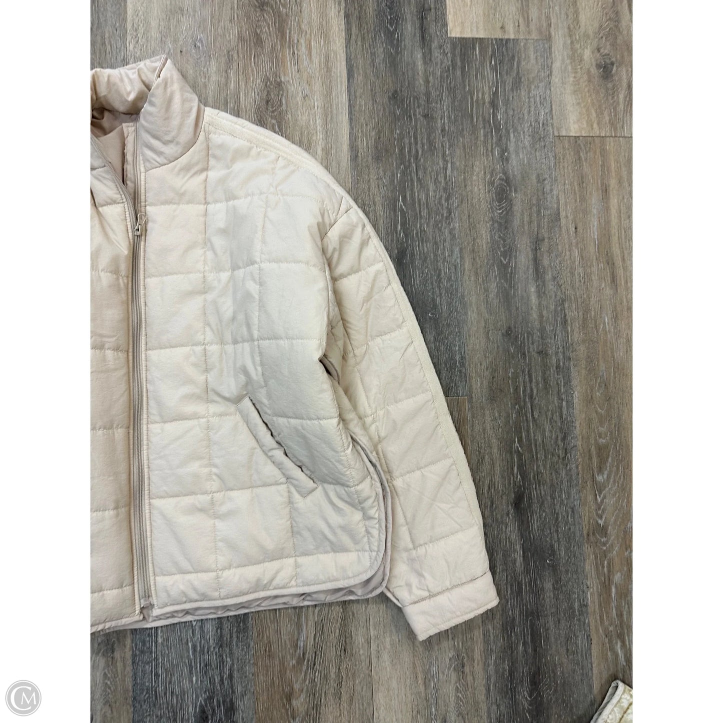 Jacket Puffer & Quilted By Clothes Mentor In Cream, Size: Xl