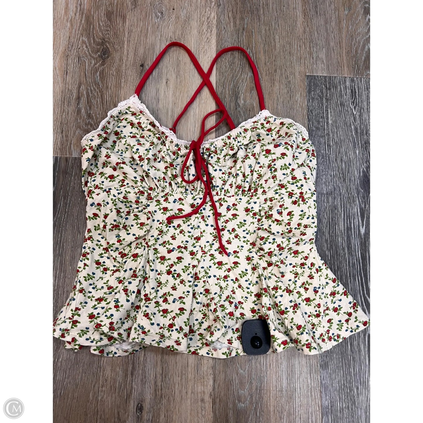 Tank Top By Free People In Floral Print, Size: M