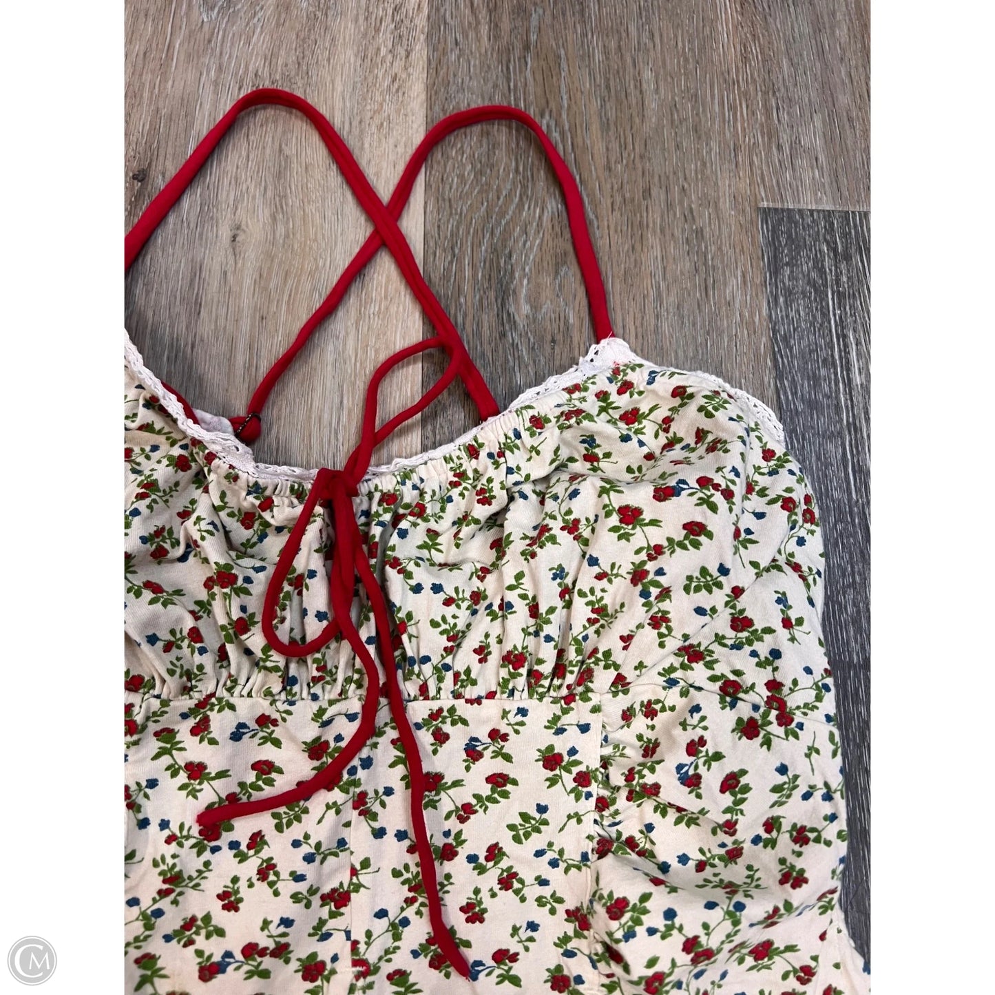 Tank Top By Free People In Floral Print, Size: M