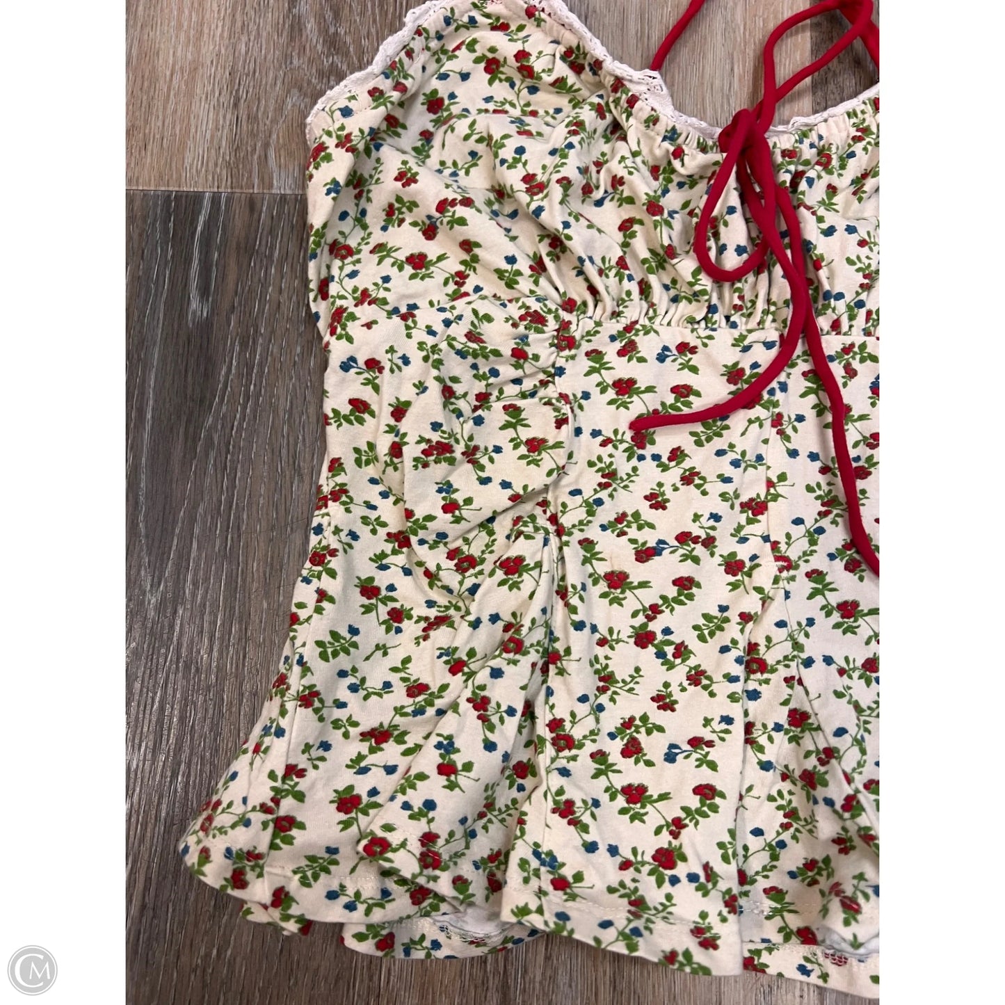 Tank Top By Free People In Floral Print, Size: M