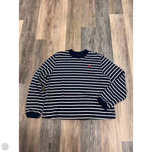 Athletic Sweatshirt Crewneck By Lululemon In Striped Pattern, Size: Xl
