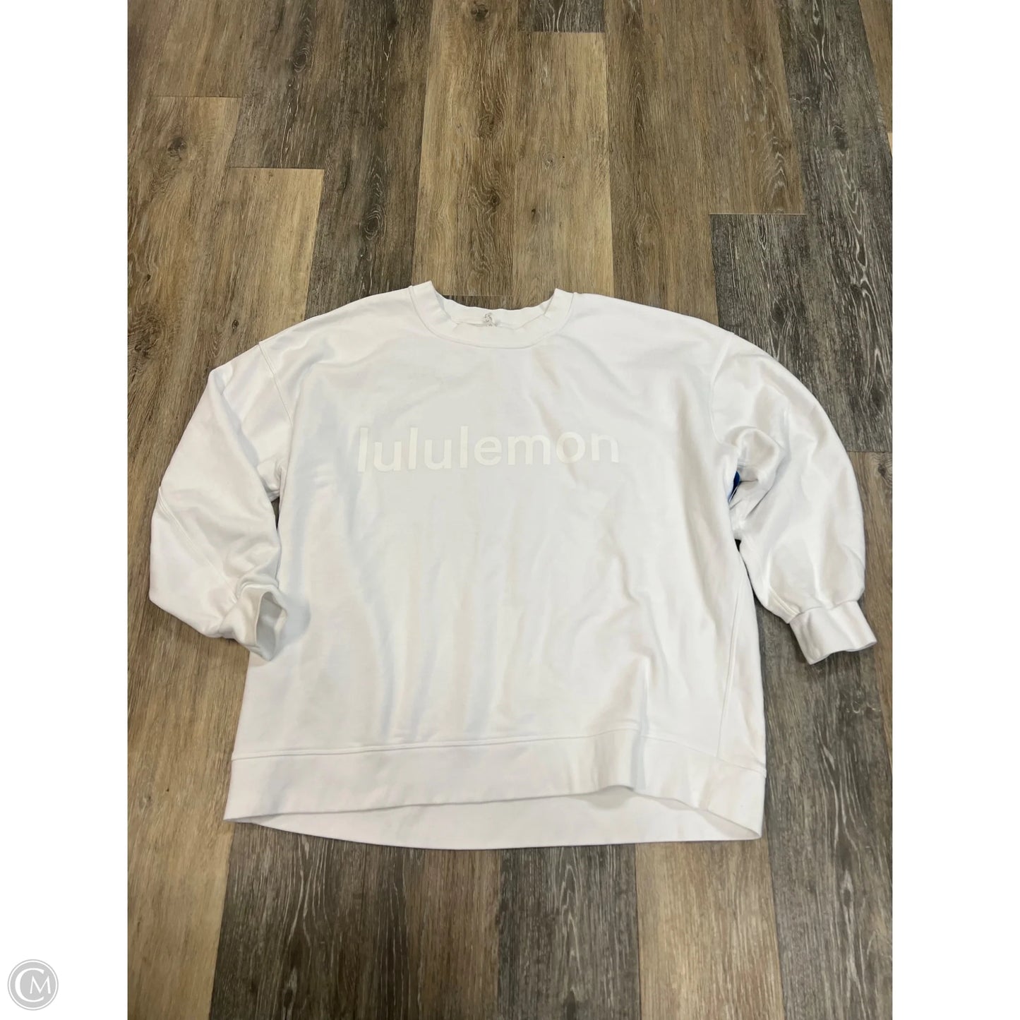 Athletic Sweatshirt Crewneck By Lululemon In White, Size: 16