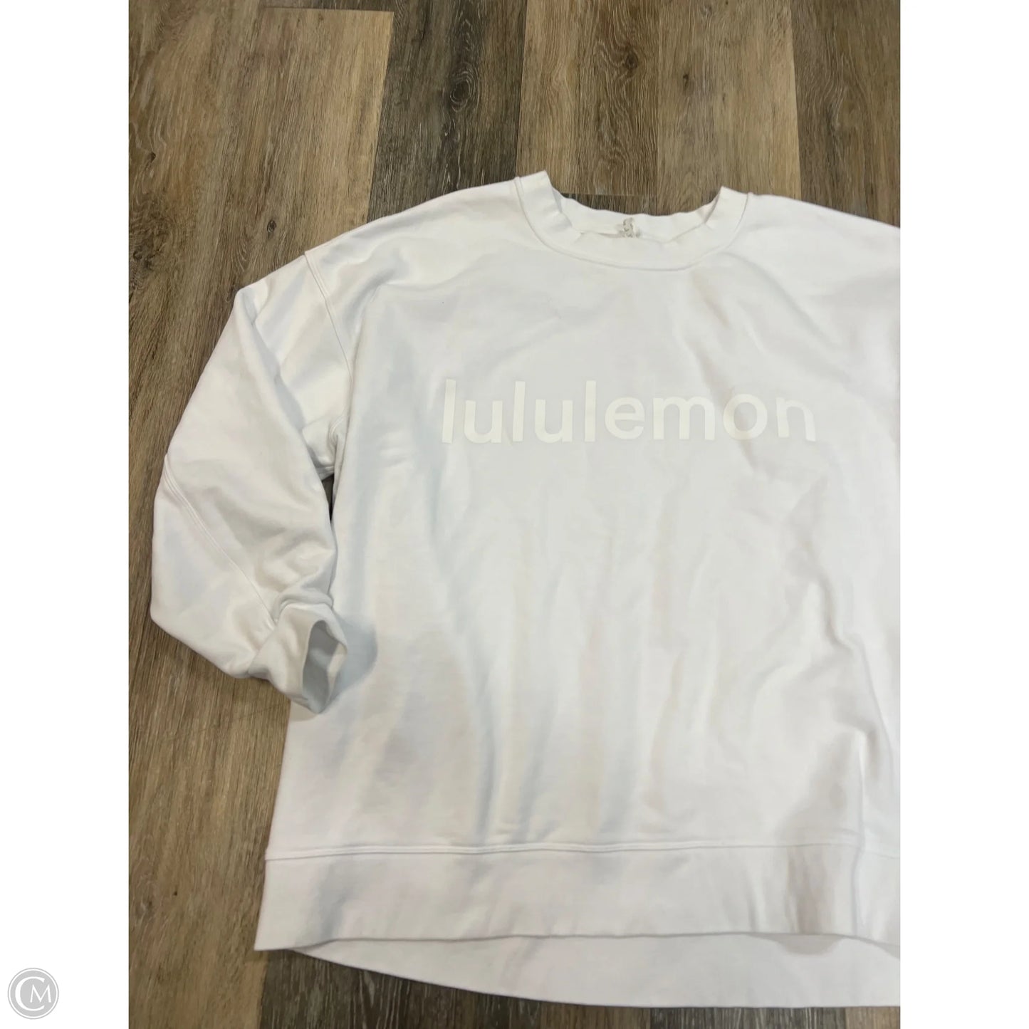 Athletic Sweatshirt Crewneck By Lululemon In White, Size: 16