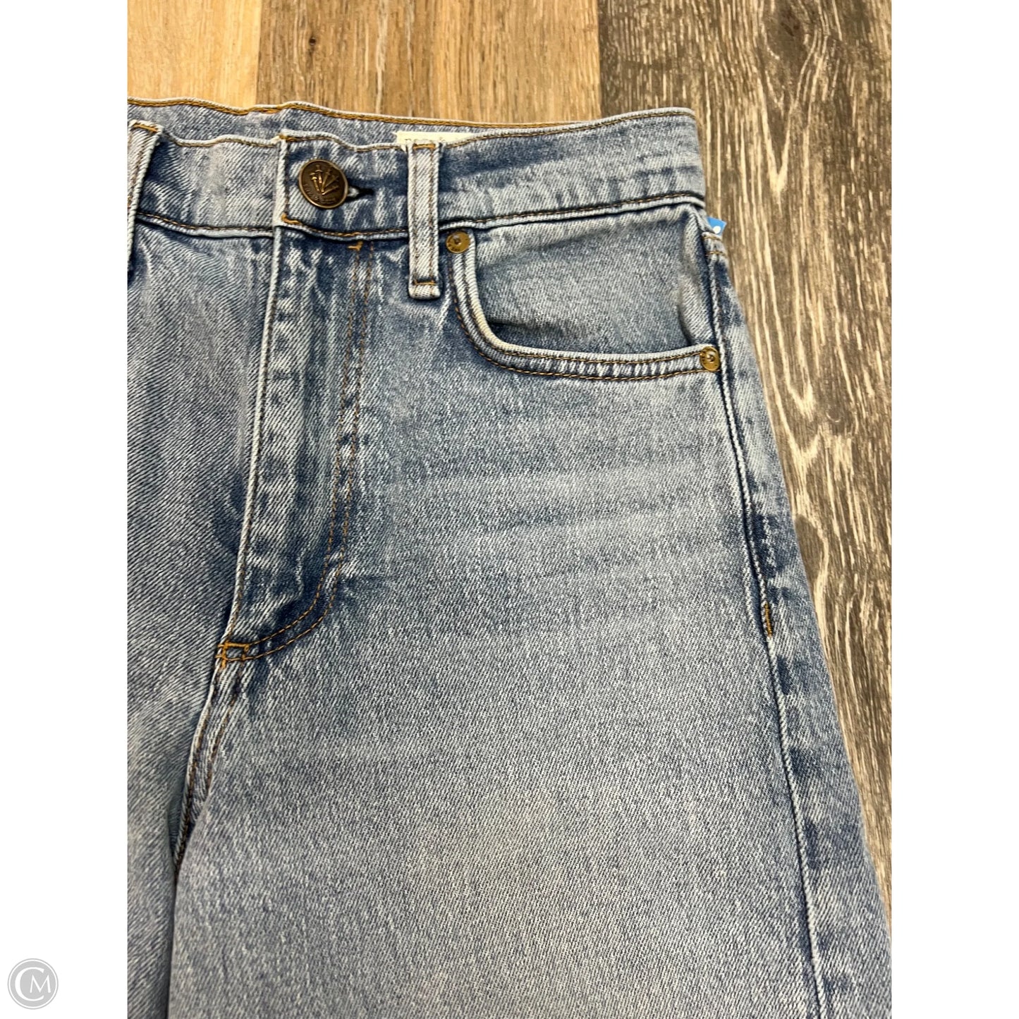 Jeans Wide Leg By Rag And Bone In Blue Denim, Size: 4