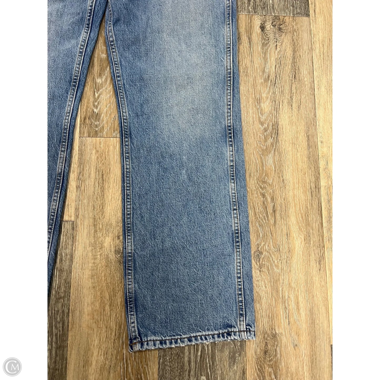 Jeans Straight By Re/Done In Blue Denim, Size: 12