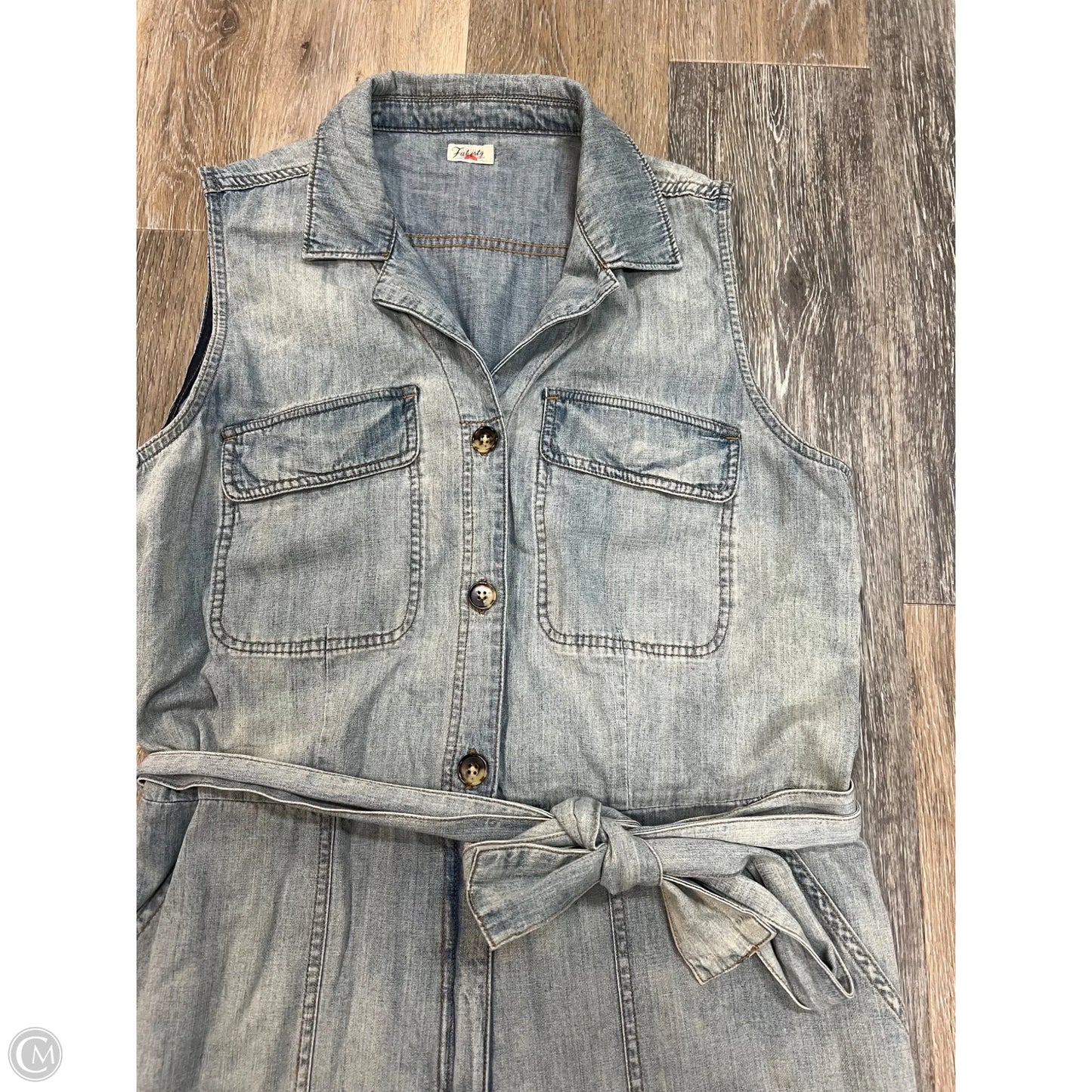 Dress Casual Short By Faherty In Blue Denim, Size: L