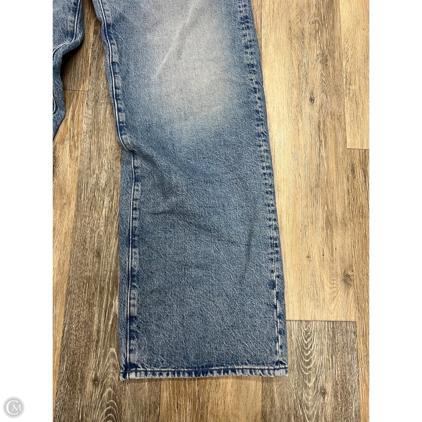 Jeans Wide Leg By Mother Superior In Blue Denim, Size: 10/30