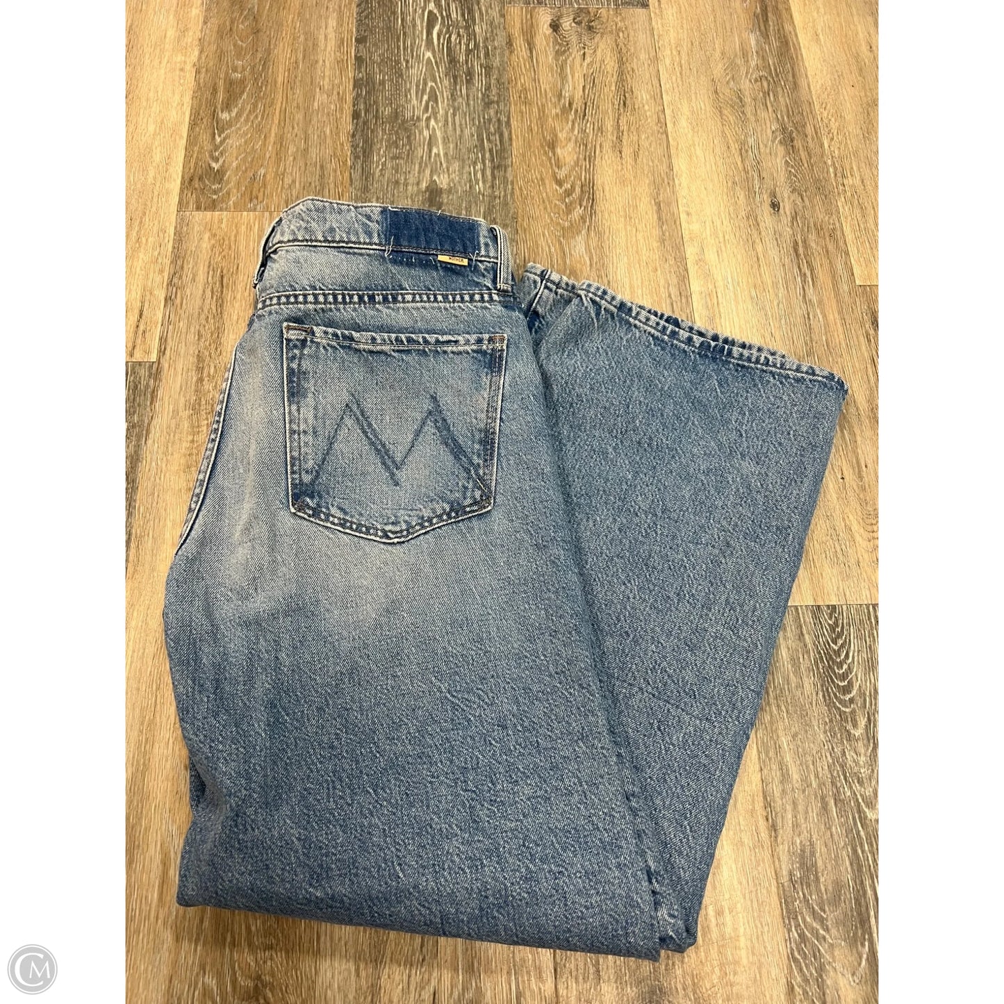 Jeans Wide Leg By Mother Superior In Blue Denim, Size: 10/30