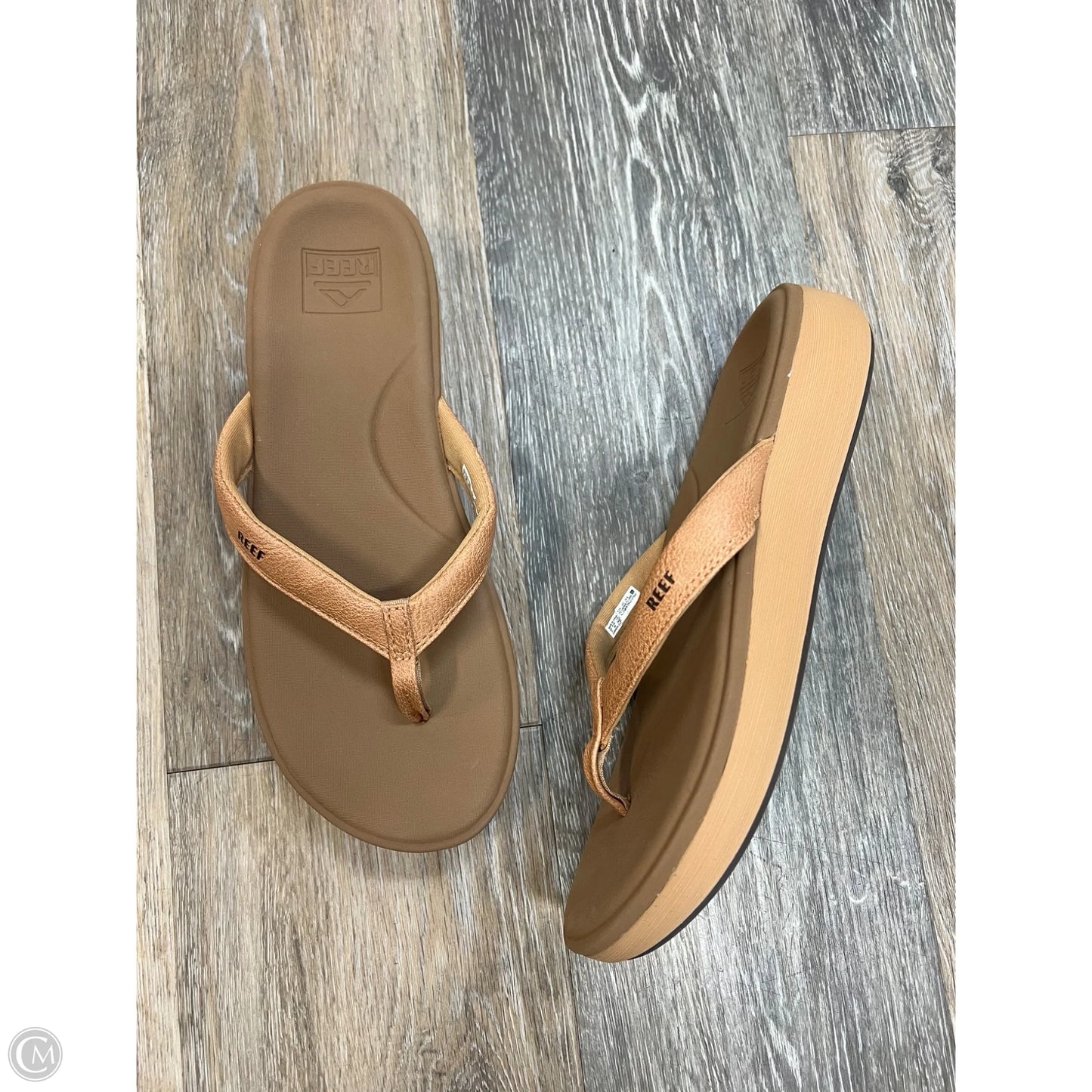 Sandals Flip Flops By Reef In Brown, Size: 9