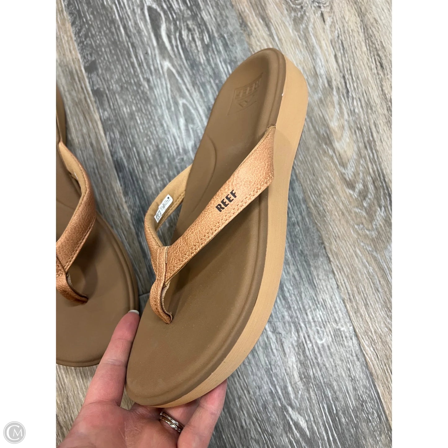 Sandals Flip Flops By Reef In Brown, Size: 9