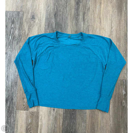 -Athletic Top Long Sleeve Crewneck By Beyond Yoga In Blue, Size: Xs