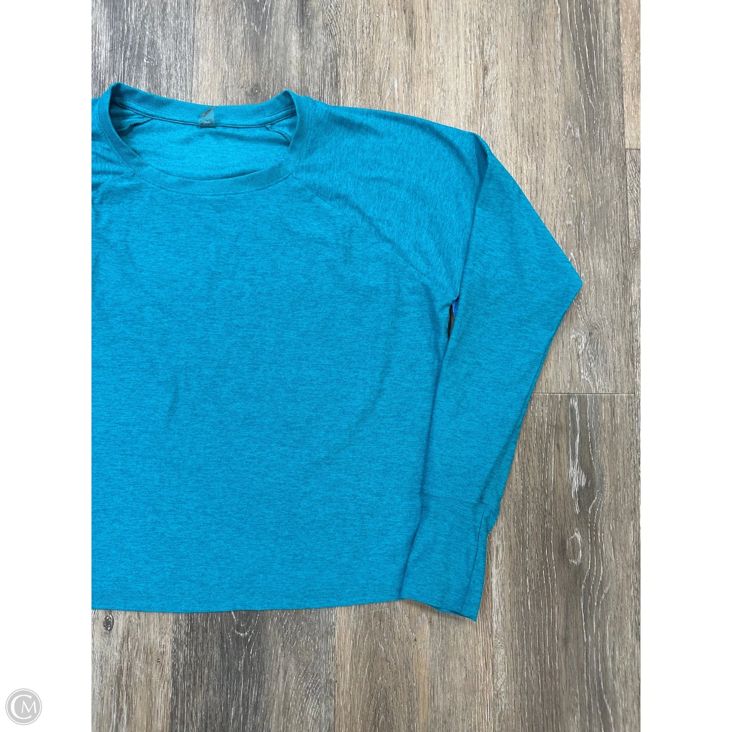 -Athletic Top Long Sleeve Crewneck By Beyond Yoga In Blue, Size: Xs