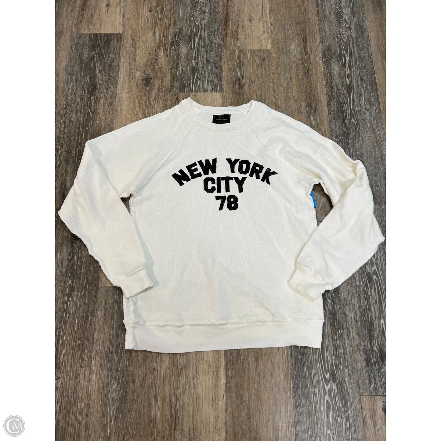 Crew Neck Long Sleeve By Retrobrand In White, Size: Xs