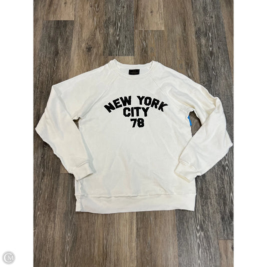 Crew Neck Long Sleeve By Retrobrand In White, Size: Xs