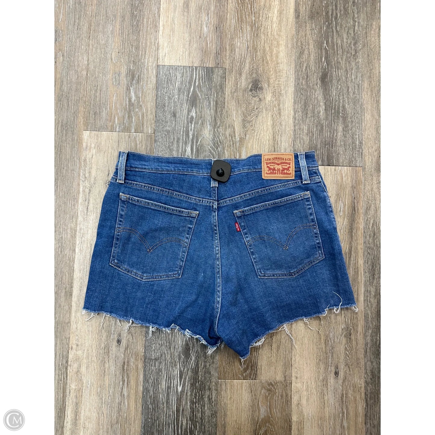 Shorts By Levis In Blue Denim, Size: 14