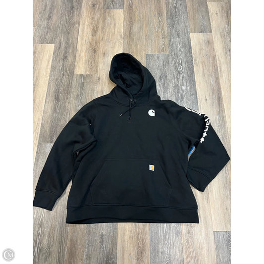 Sweatshirt Hoodie By Carhartt In Black, Size: 2x