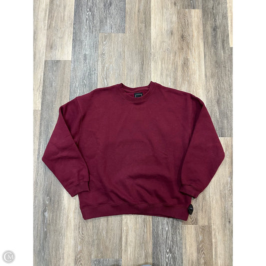 Sweatshirt Crewneck By Lily & Lottie In Red, Size: L