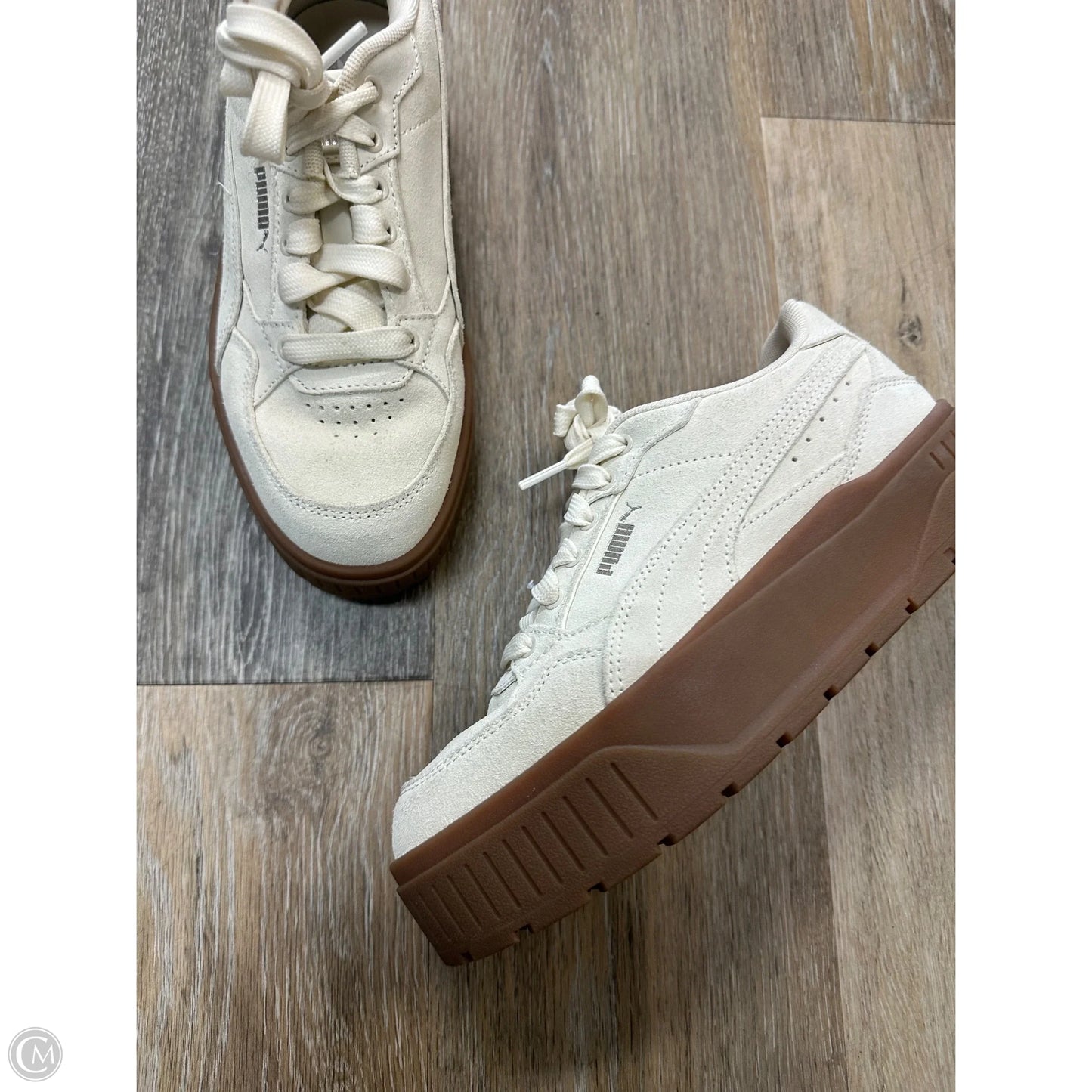 Shoes Athletic By Puma In Cream, Size: 7