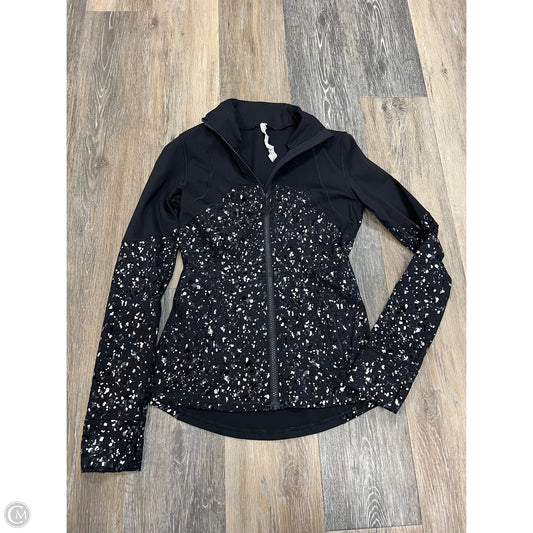 Athletic Jacket By Lululemon In Black, Size: 4
