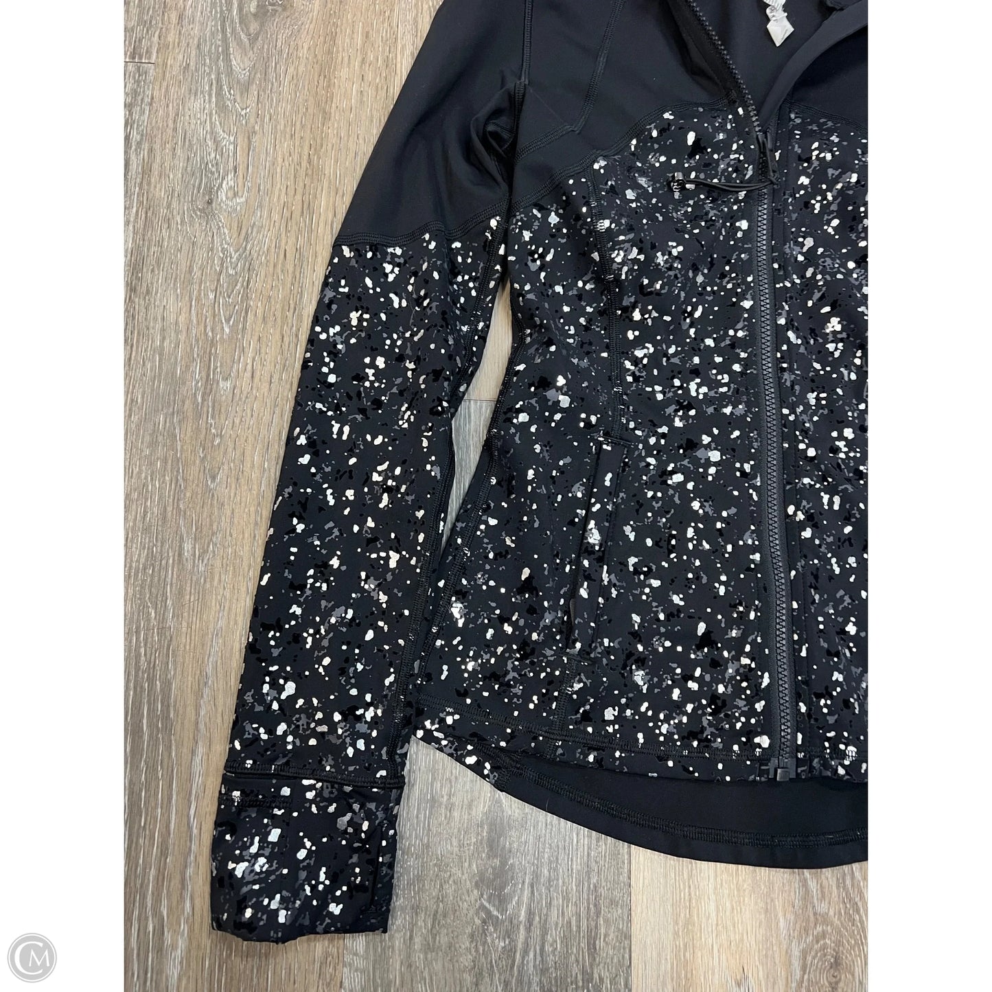 Athletic Jacket By Lululemon In Black, Size: 4