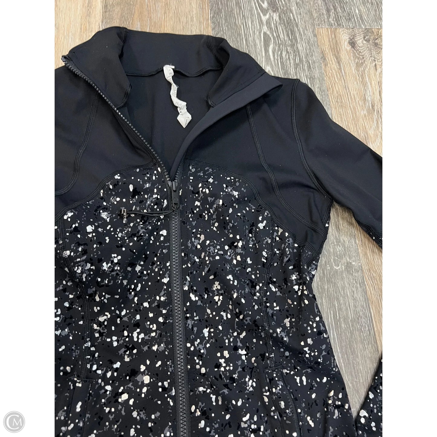 Athletic Jacket By Lululemon In Black, Size: 4