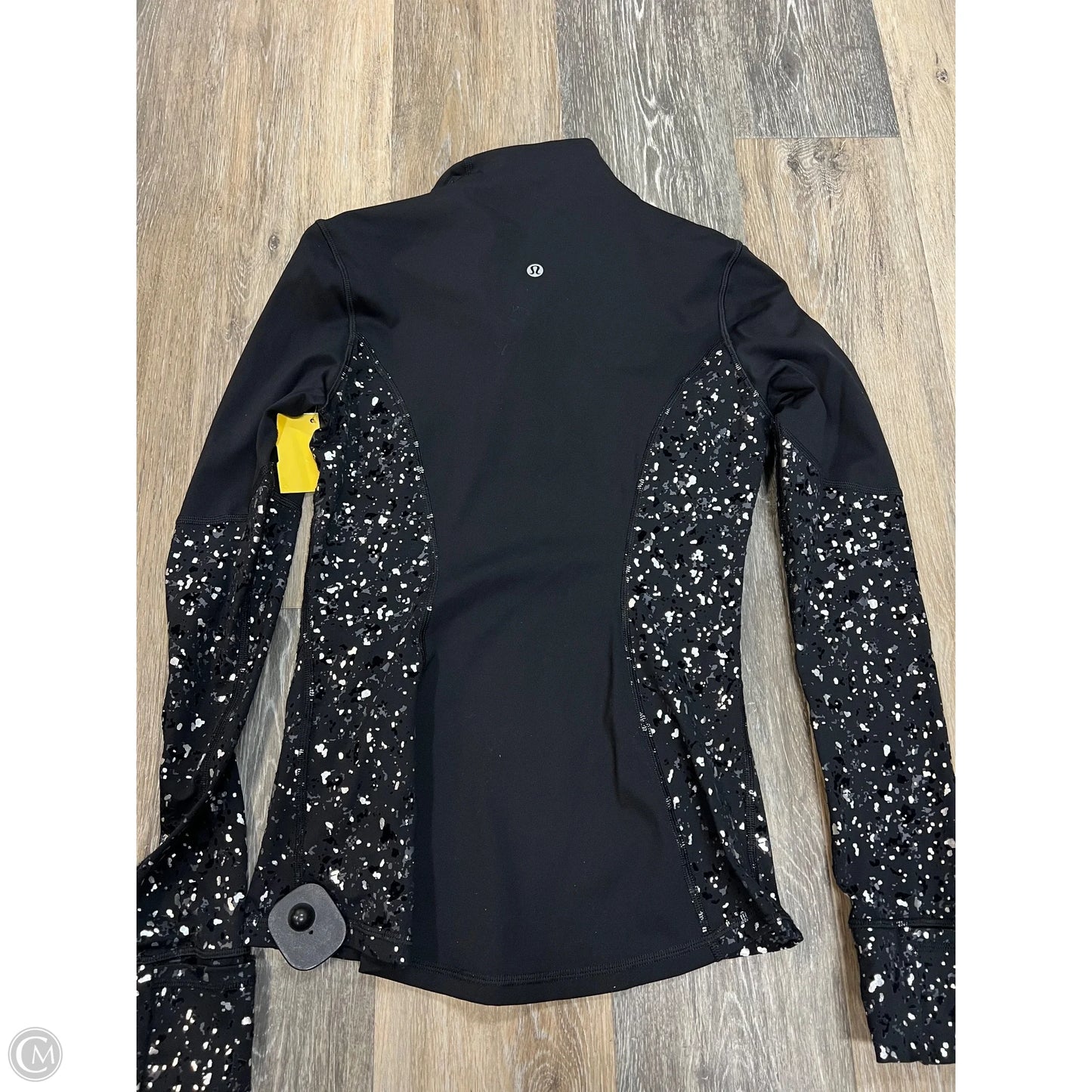 Athletic Jacket By Lululemon In Black, Size: 4