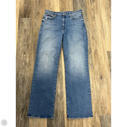 Jeans Straight By Mother In Blue Denim, Size: 10/30