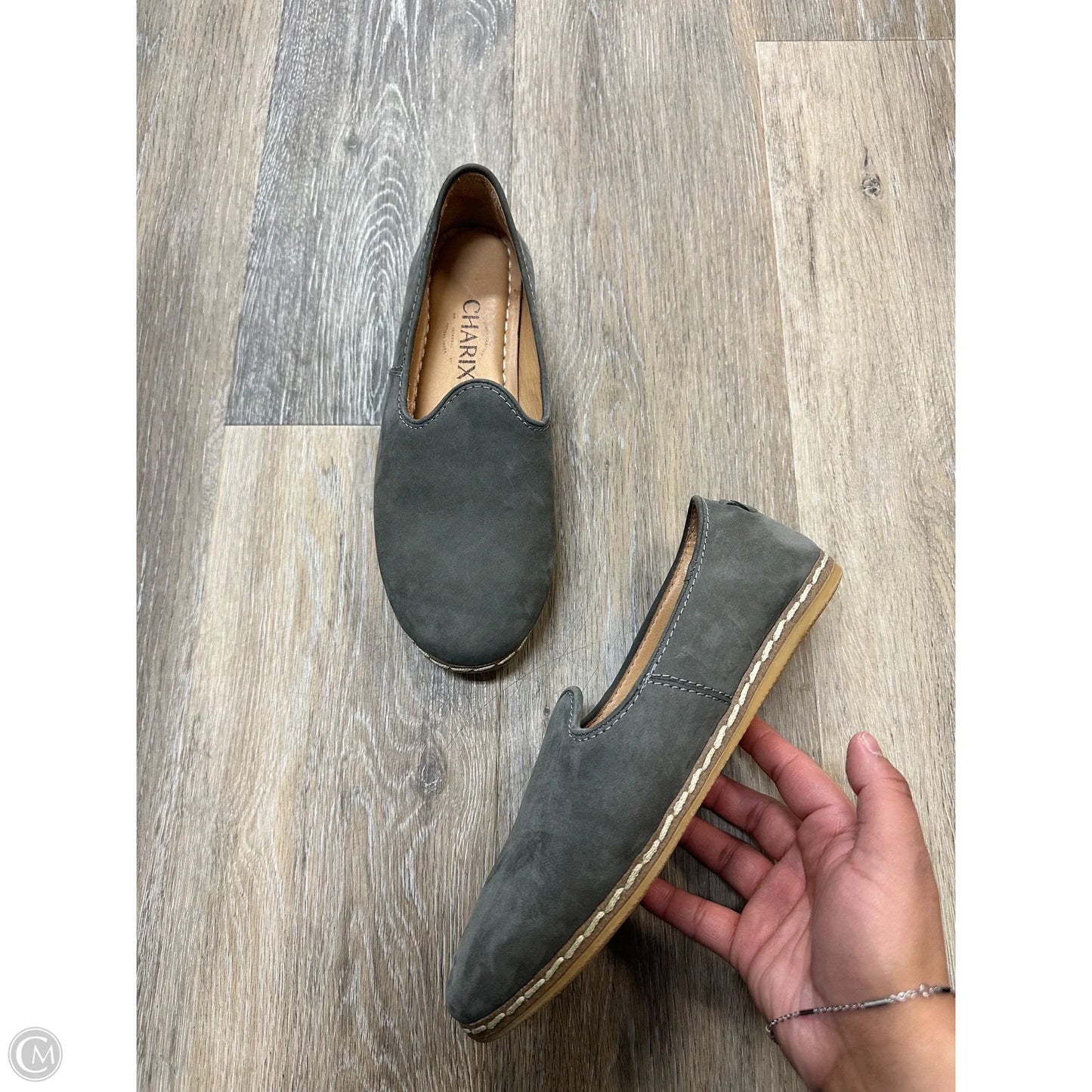 Shoes Flats By Charix In Grey, Size: 6