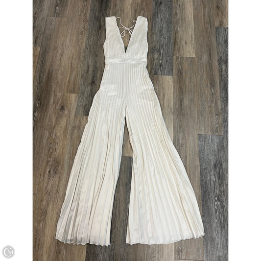 Jumpsuit By Abercrombie And Fitch In Cream, Size: Xxs