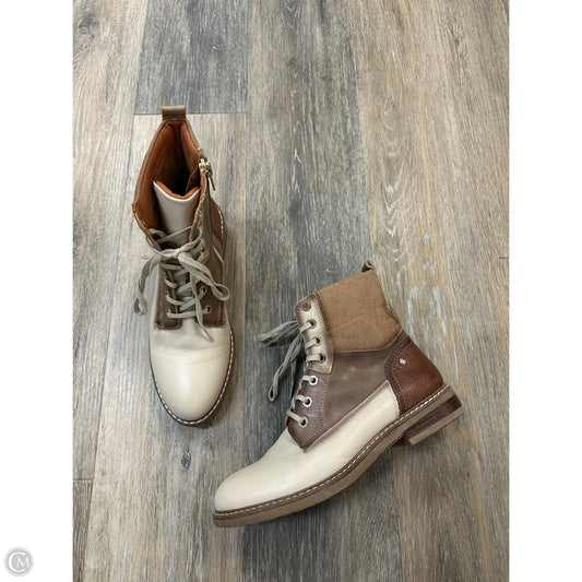 Boots Ankle Flats By Pikolinos In Cream, Size: 7