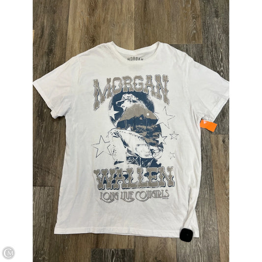 Top Short Sleeve By Clothes Mentor In White, Size: 2x