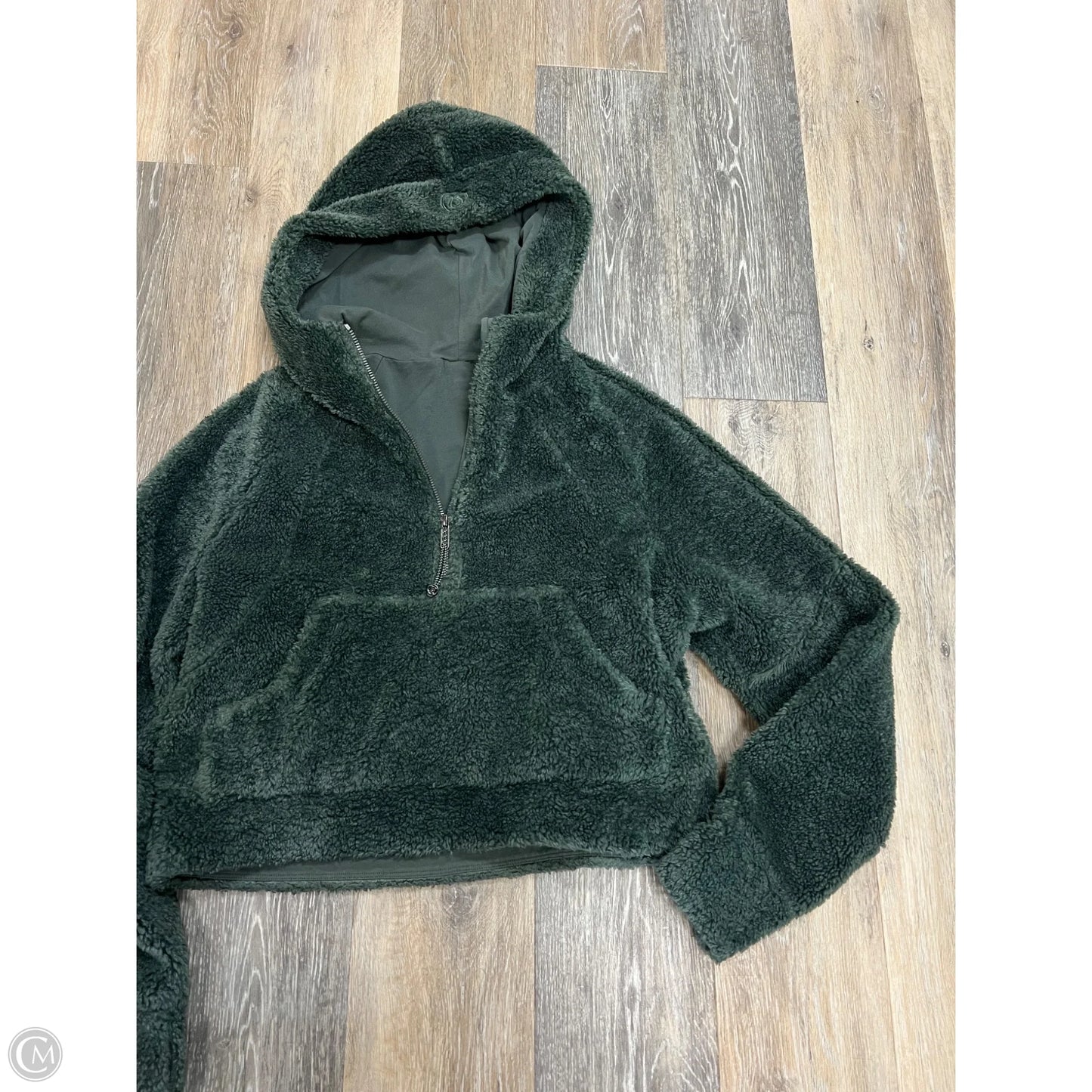 Athletic Sweatshirt Hoodie By Lululemon In Green, Size: XS/S