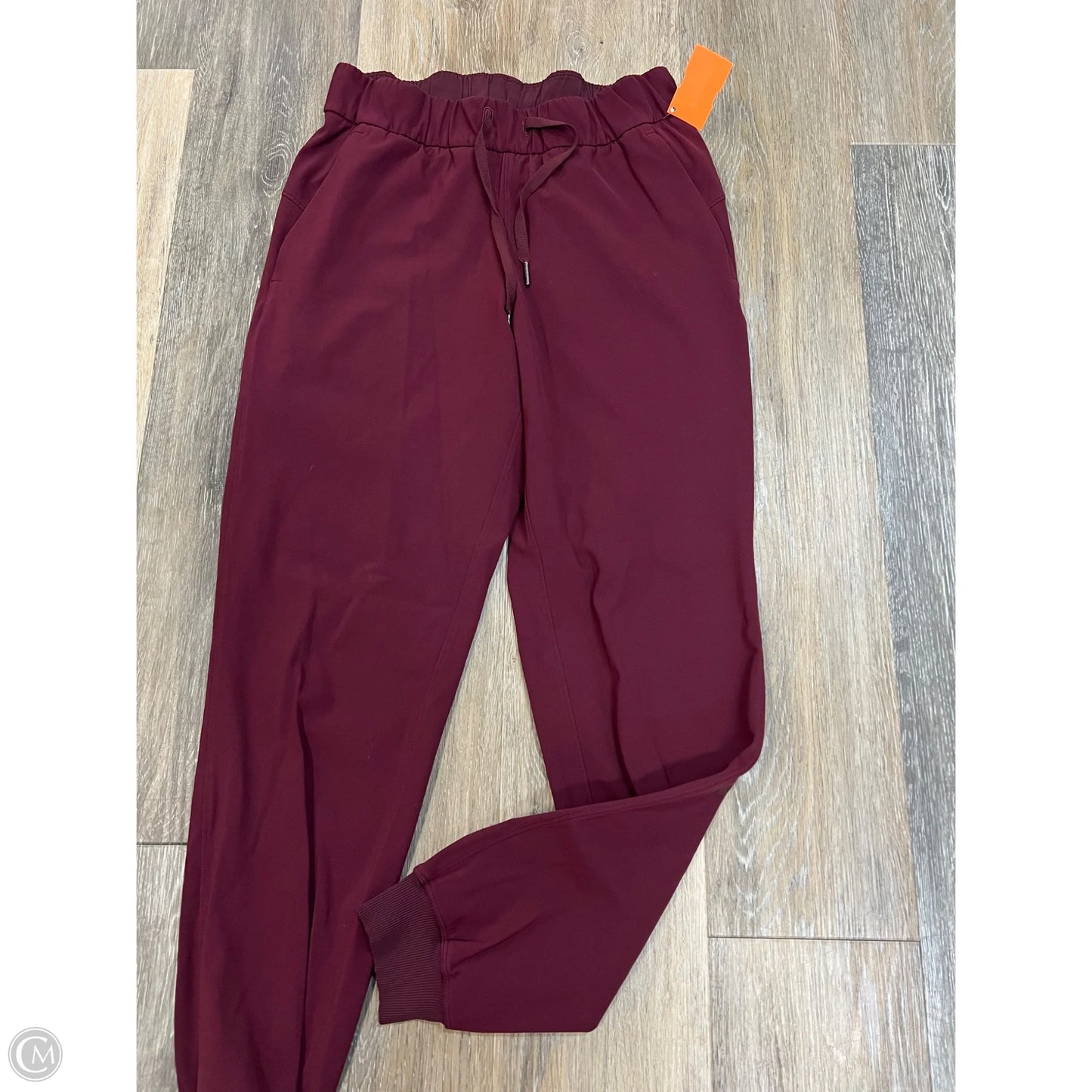 Athletic Pants By Lululemon In Maroon, Size: 4