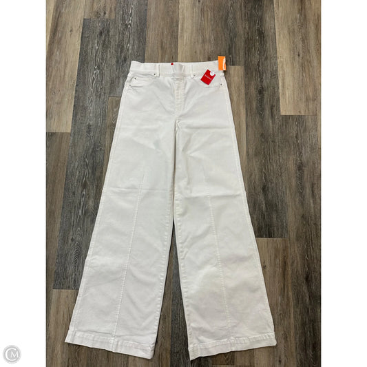 Jeans Wide Leg By Spanx In White Denim, Size: Xl Tall