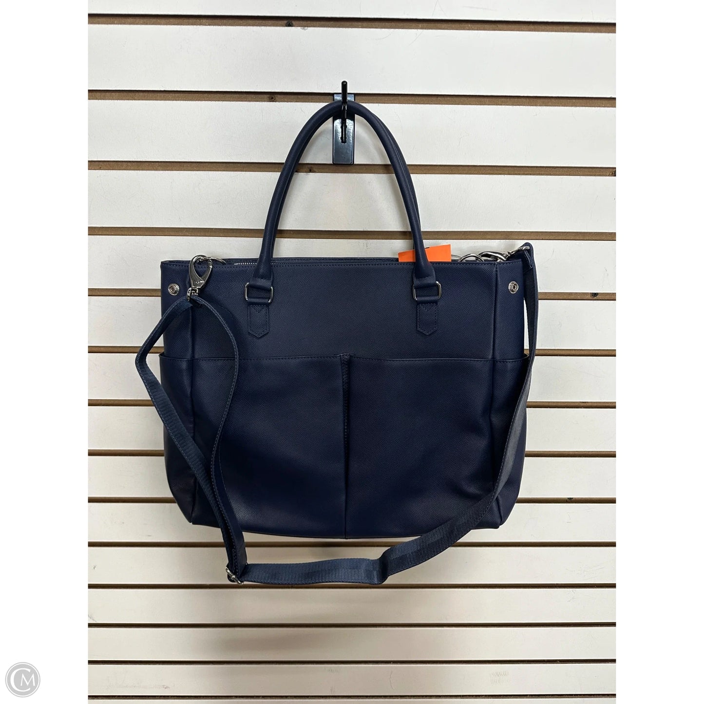 Handbag Leather By Levenger, Size: Large