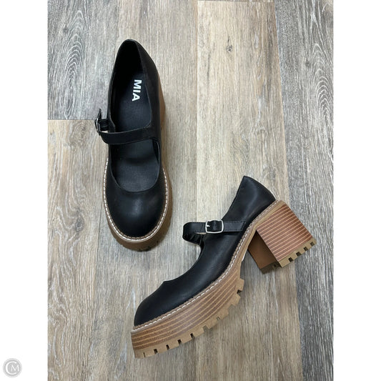 Shoes Heels Block By Mia In Black, Size: 9
