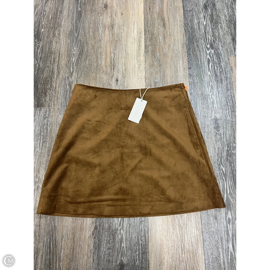 Skirt Mini & Short By Z Supply In Brown, Size: S
