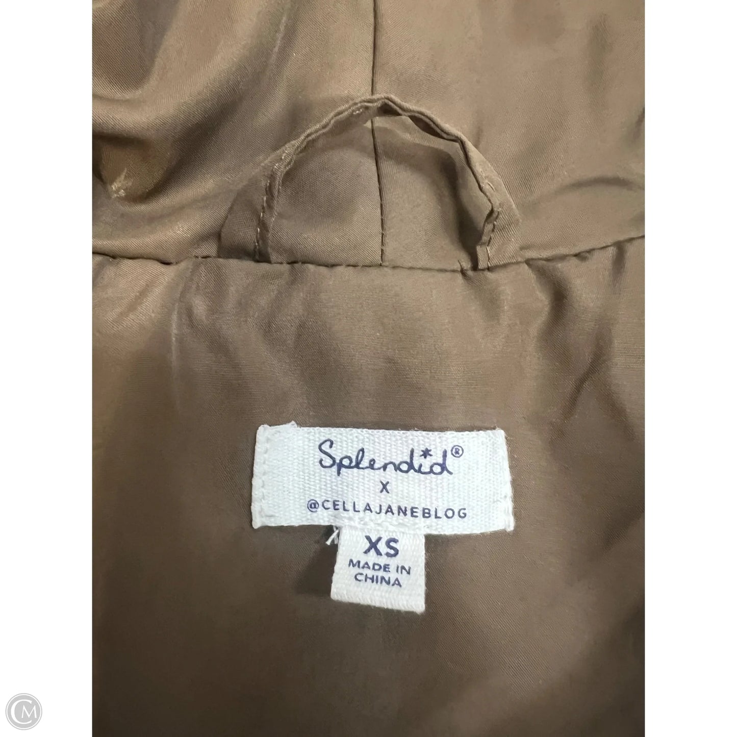 Coat Puffer & Quilted By Splendid In Brown, Size: Xs