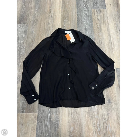 Blouse Long Sleeve By Cloth & Stone In Black, Size: S