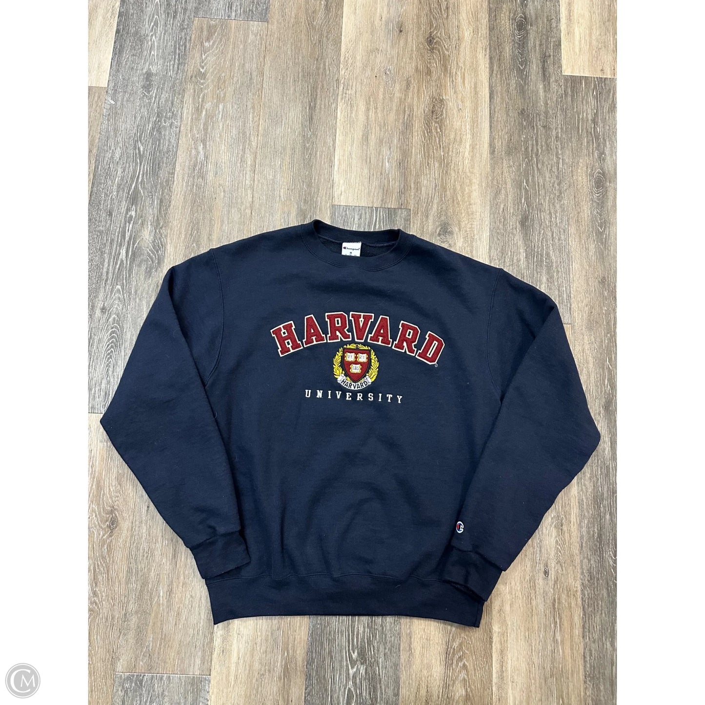 Athletic Sweatshirt Crewneck By Champion In Blue, Size: M