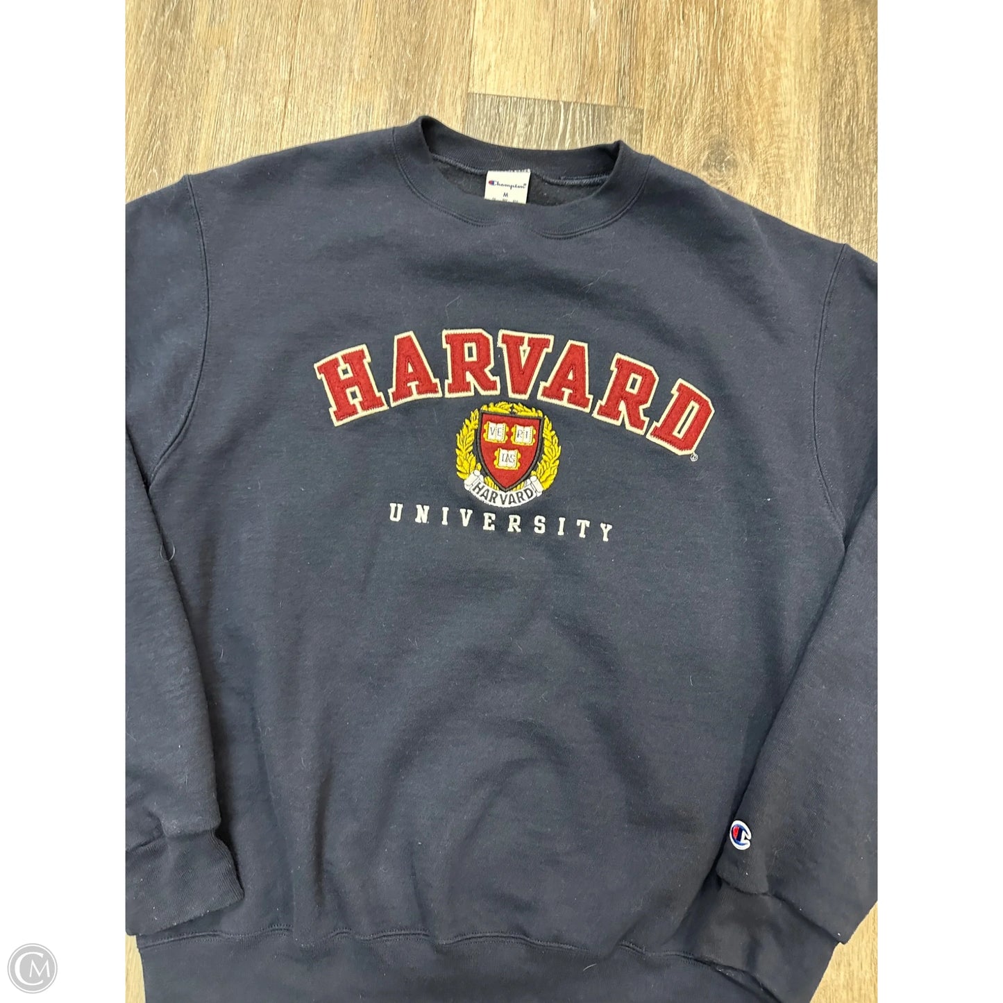 Athletic Sweatshirt Crewneck By Champion In Blue, Size: M