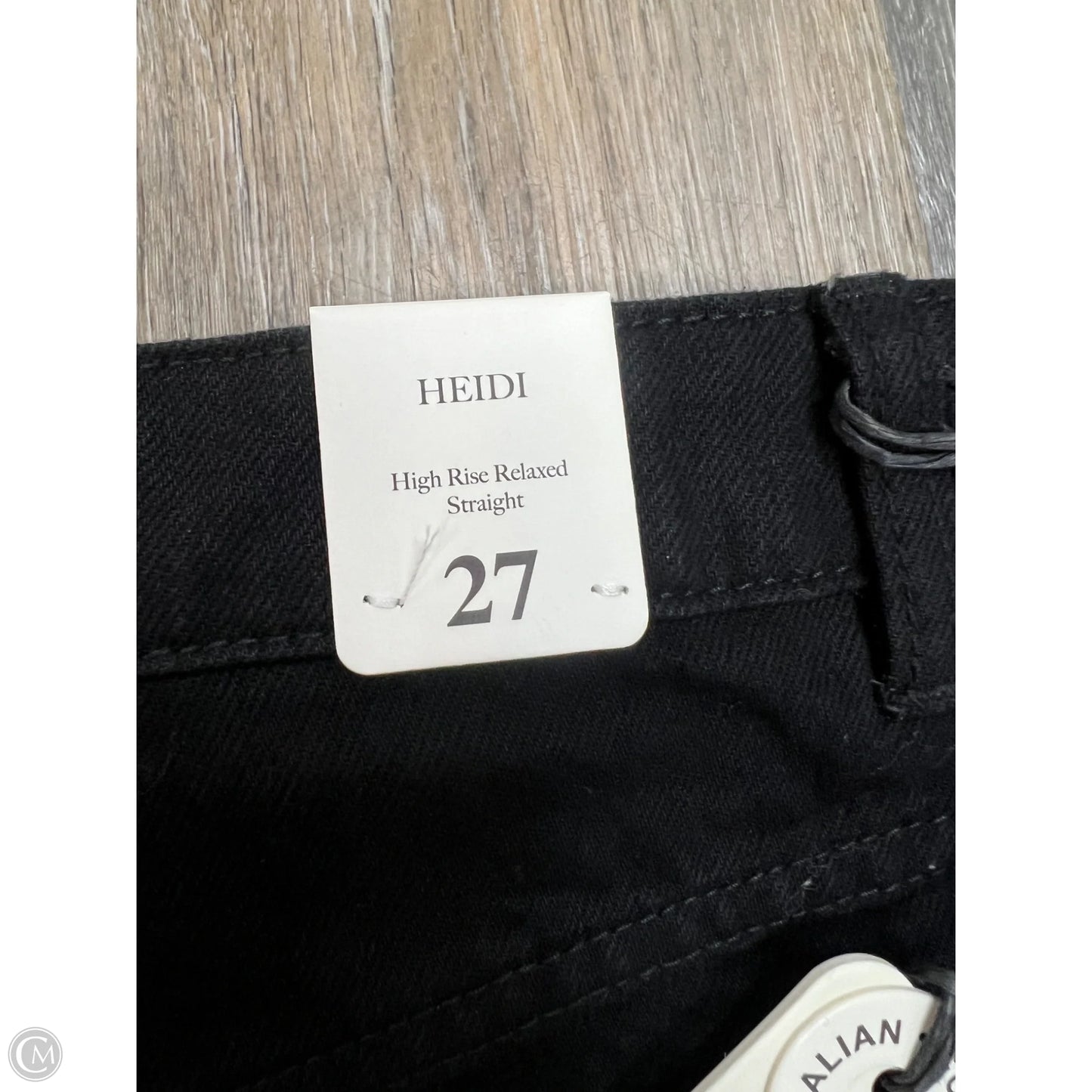 Jeans Straight By Rollas In Black Denim, Size: 4/27