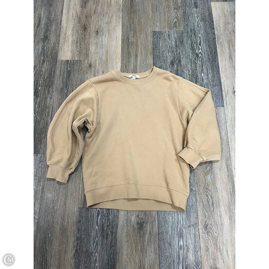 Sweatshirt Crewneck By Agolde In Tan, Size: S