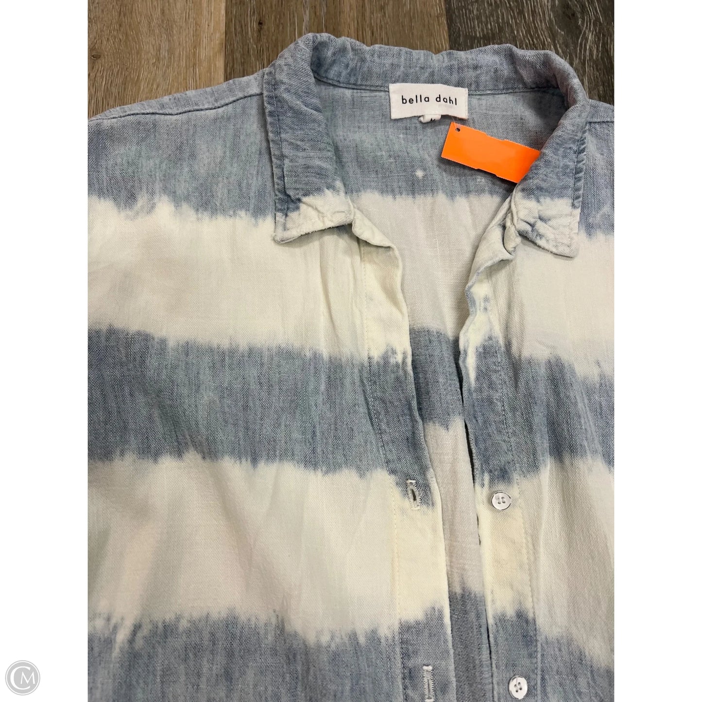 Blouse Long Sleeve By Bella Dahl In Blue, Size: M