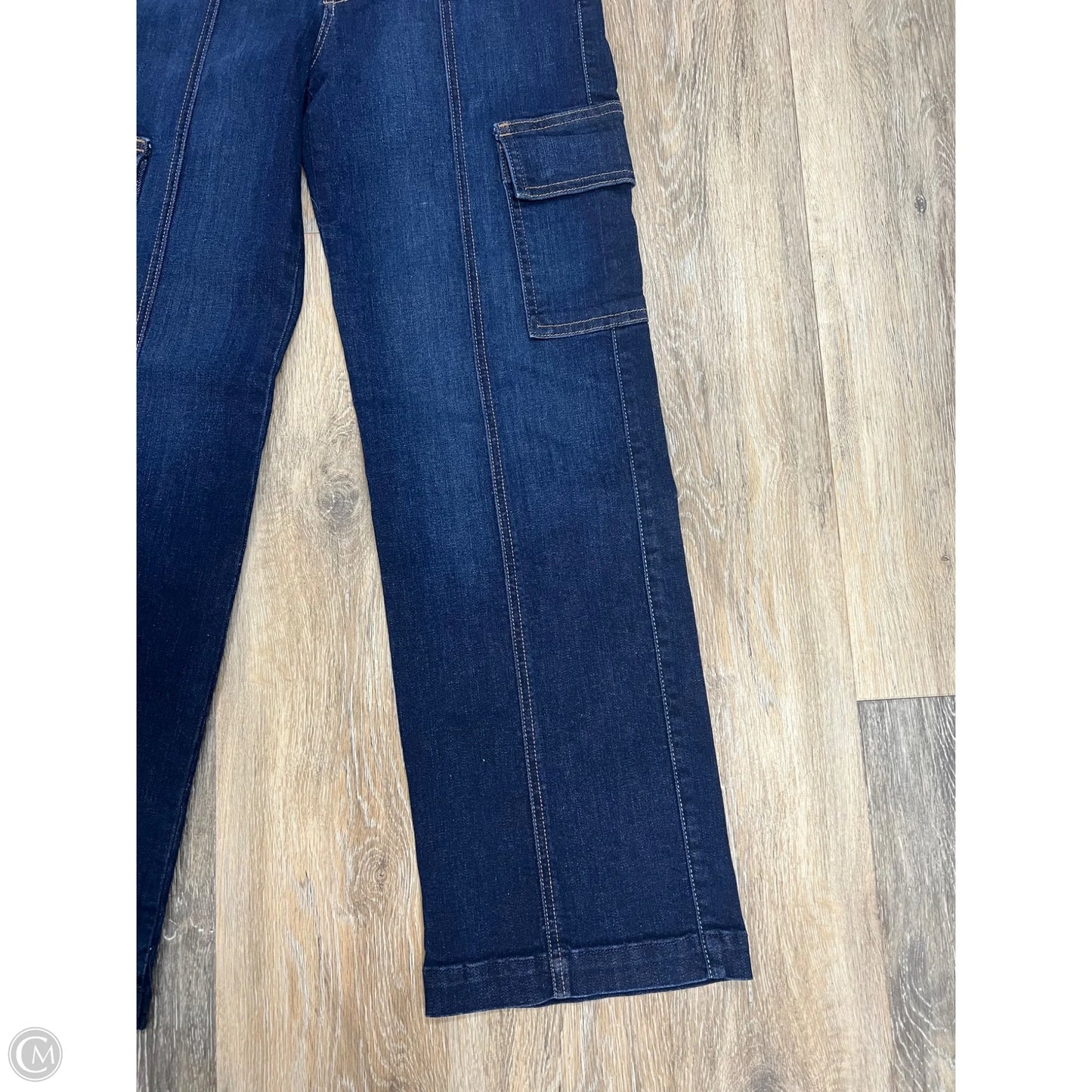 Jeans Straight By Mother In Blue Denim, Size: 1/25