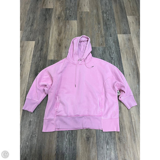 Athletic Sweatshirt Hoodie By Free People In Pink, Size: S