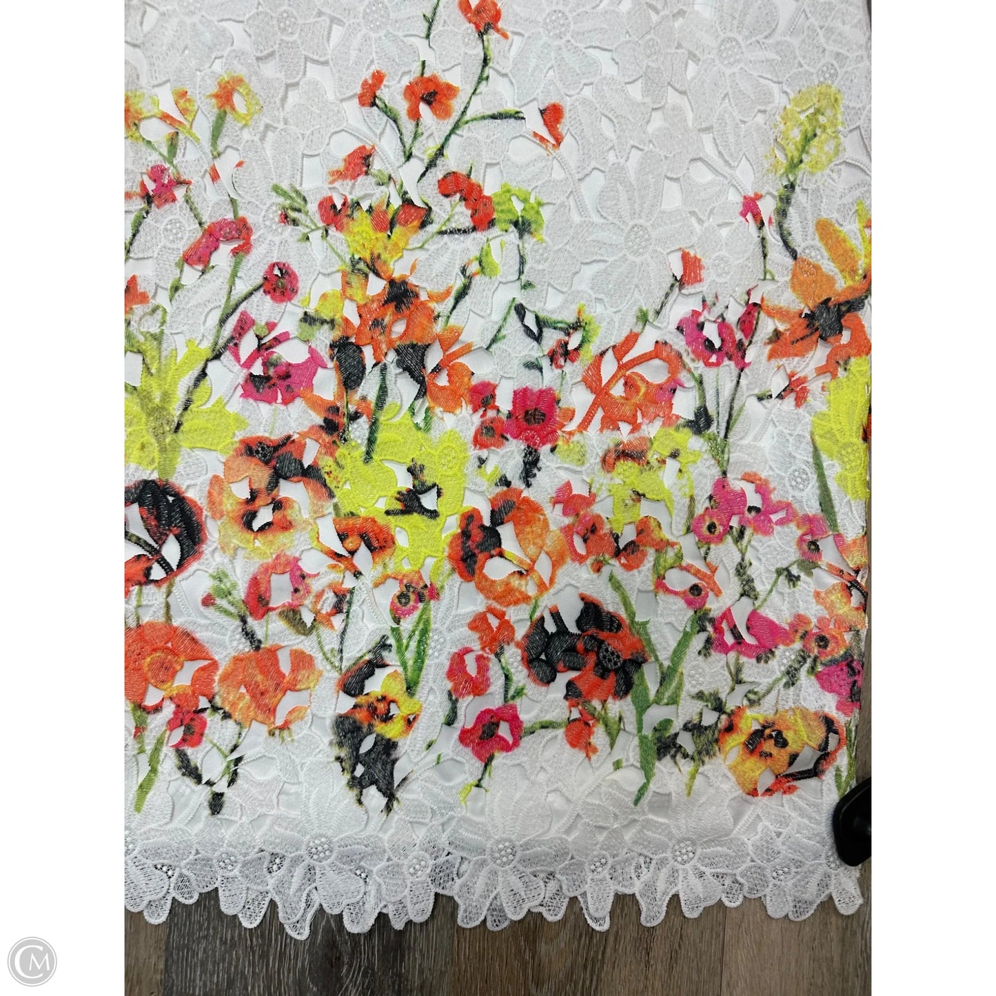 Dress Casual Midi By Badgley Mischka In Floral Print, Size: 6